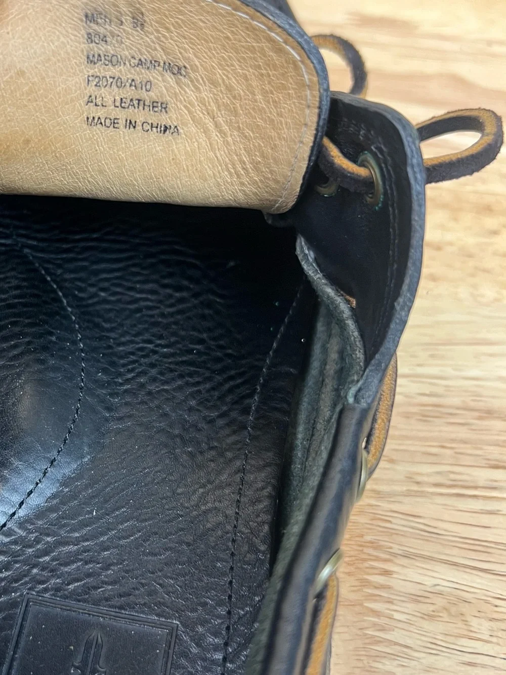 Frye Boat Shoes Size 8.5 Black Leather Loafers #Preppy #Loungewear